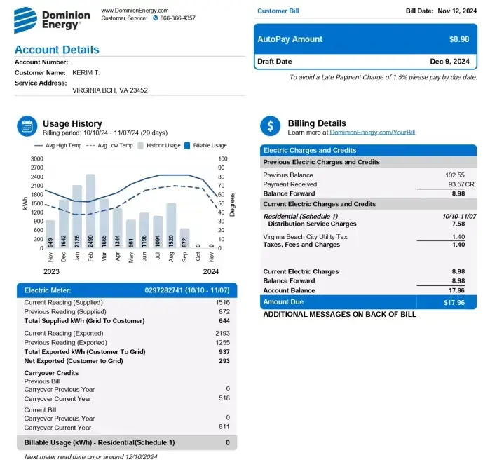 Utility Bill Kerim